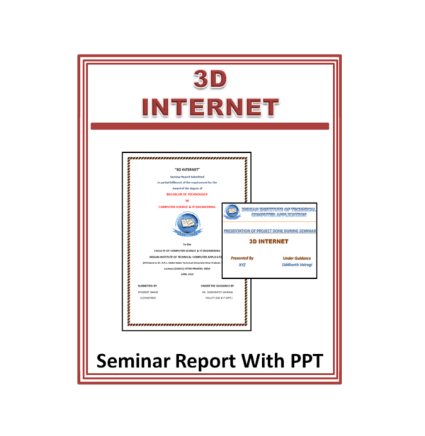 3D Internet Seminar Report and PPT