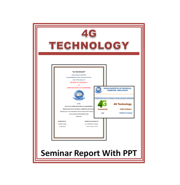 4G Technology Seminar Report and PPT