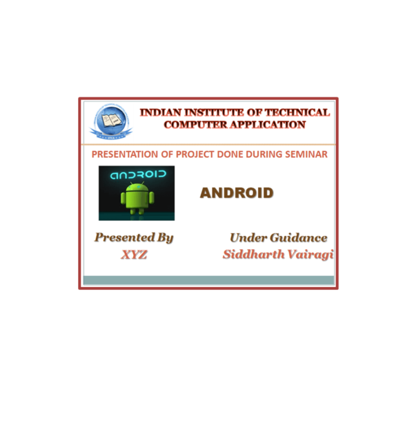 ANDROID PPT