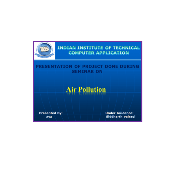Air Pollution PPT