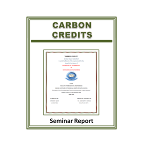 Carbon Credits Seminar Report