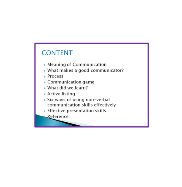 Communication Skills PPT Content