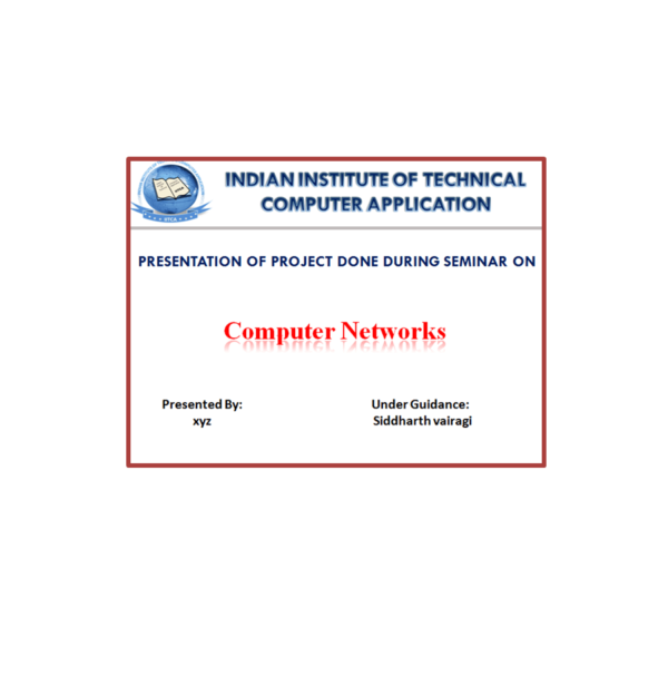 Computer Network PPT