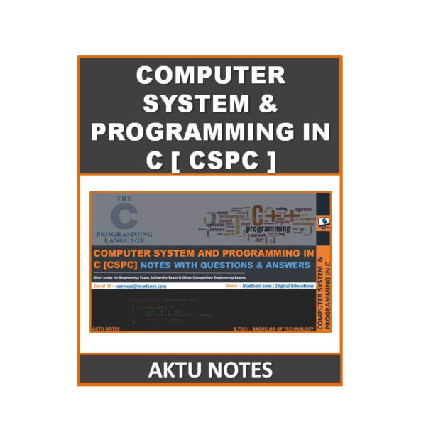 Computer System And Programming In C AKTU Note