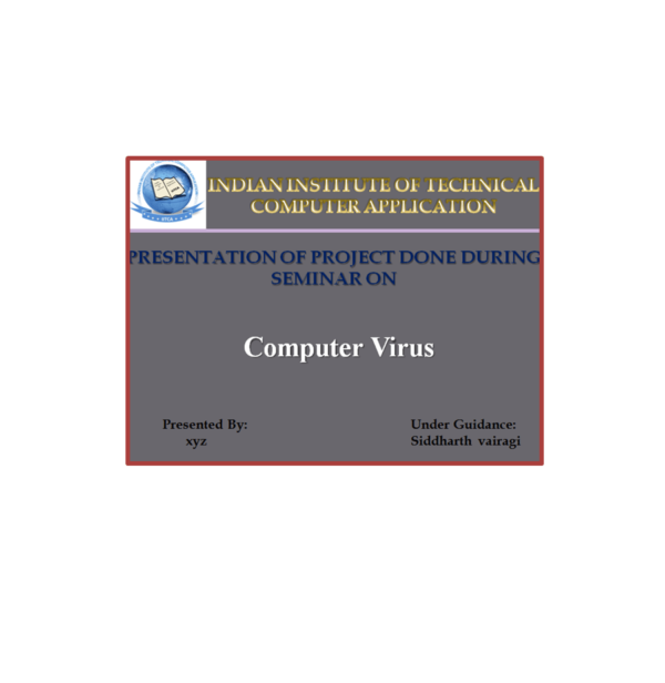 Computer Viruses PPT