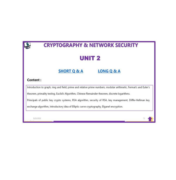 Cryptography & Network Security AKTU Note Unit 2