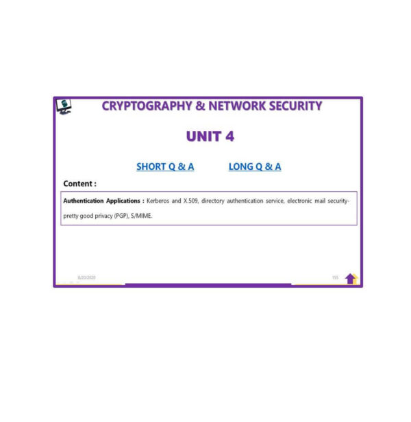 Cryptography & Network Security AKTU Note Unit 4