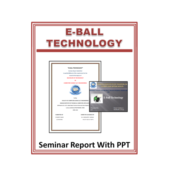 E-BALL Technology Seminar Report With PPT