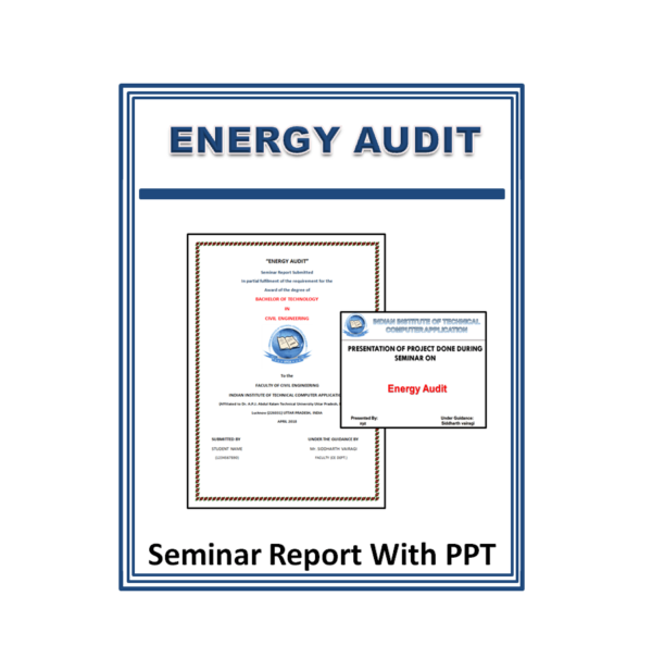 ENERGY AUDIT Seminar Report With PPT