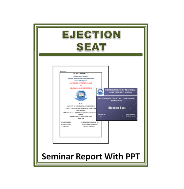 Ejection Seat Seminar Report with PPT