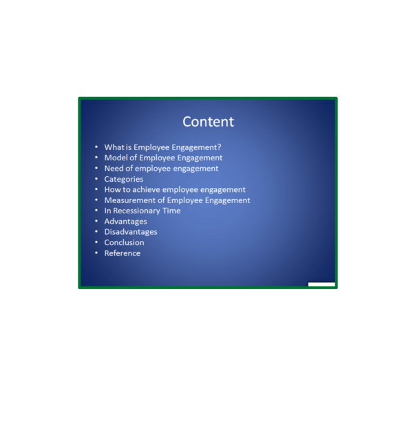 Employee Engagement Content PPT