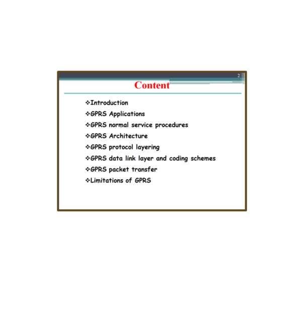 GPRS Content PPT