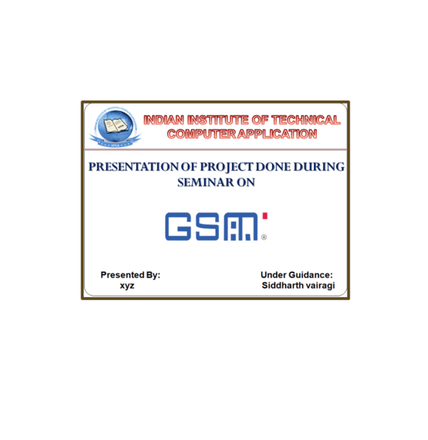 GSM PPt