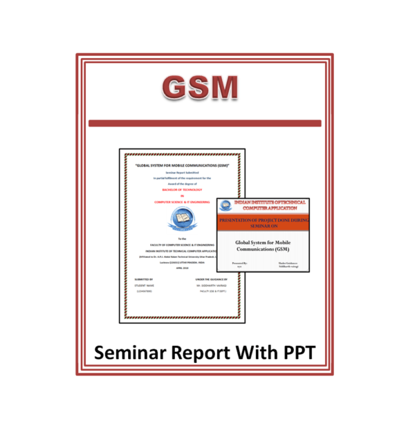 GSM Seminar Report With PPT