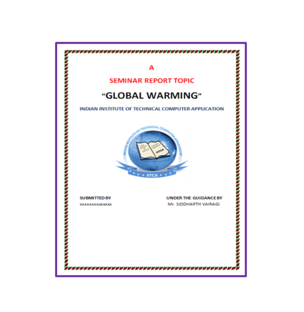 Global Warming Seminar Report