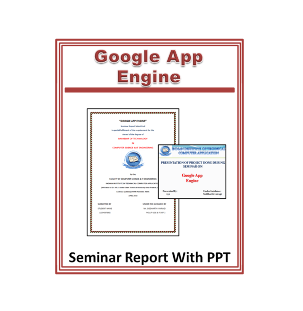 Google App Engine Seminar Report With PPT