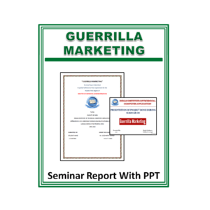 Guerrilla Marketing Seminar Report With PPT