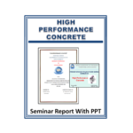 High Performance Concrete Seminar Report with PPT