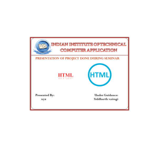 HTML PPT