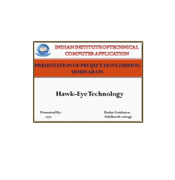 Hawk-Eye Technology PPT