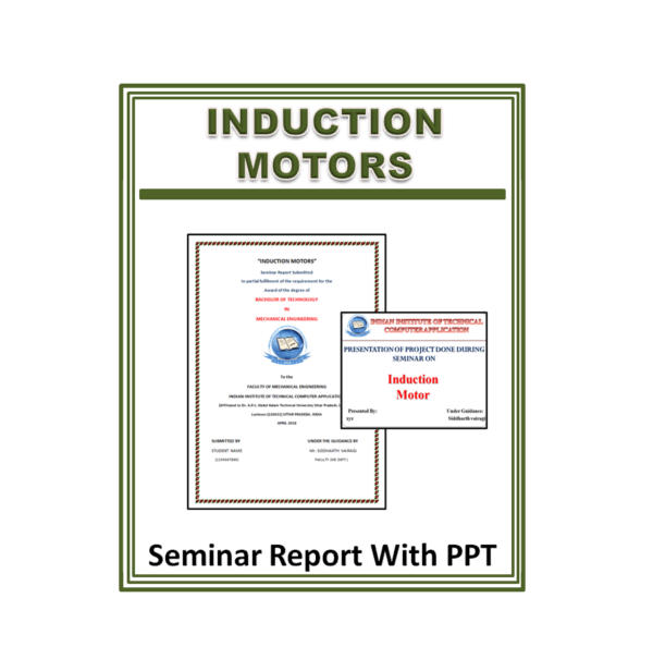 Induction Motors Seminar Report With PPT