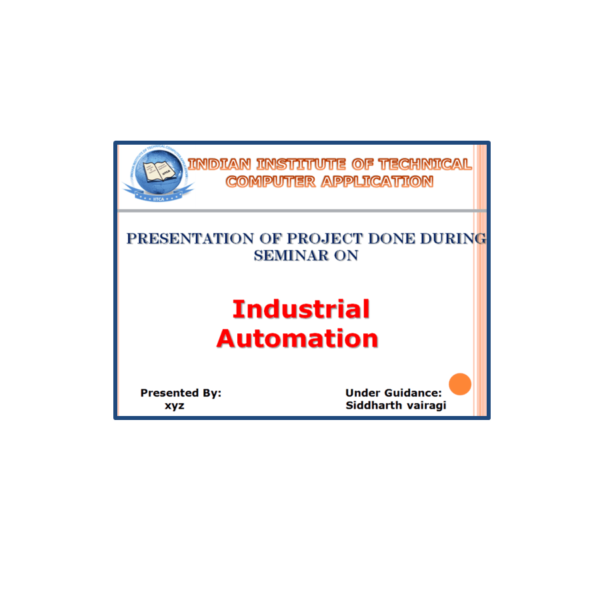 Industrial Automation PPT