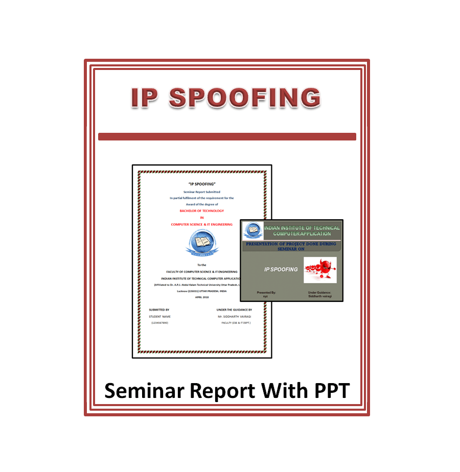 Ip Spoofing Seminar Report With PPT