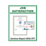 Job Satisfaction Seminar Report with PPT