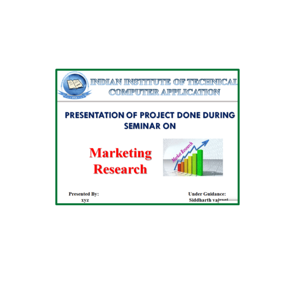 Marketing Research PPT