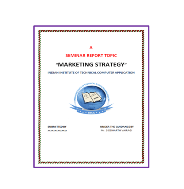 Marketing Strategy Seminar Report