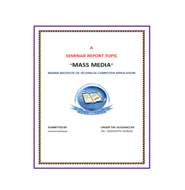 Mass Media Seminar Report