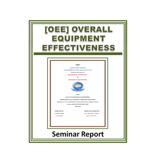 OEE Seminar Report