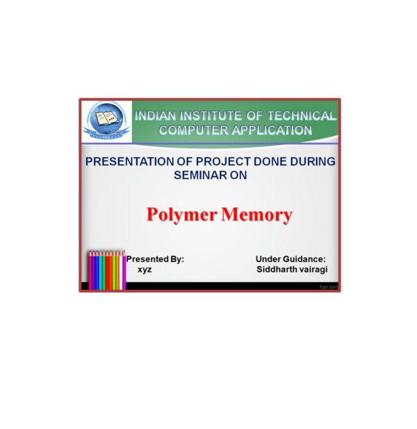 Polymer Memory PPT