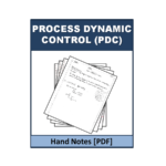 Process Dynamic Control (PDC)  Hand Note
