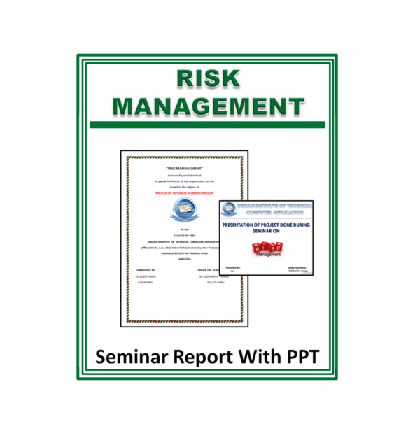 Risk Management Seminar Report With PPT