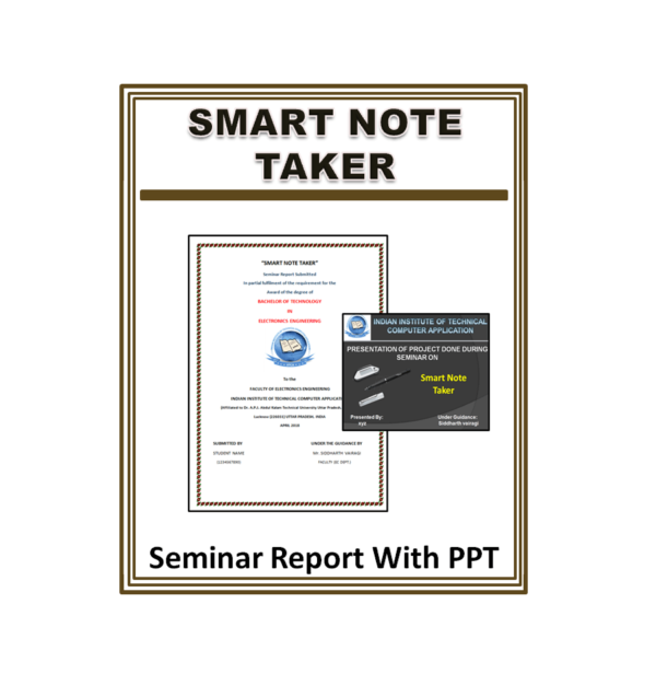 Smart Note Taker Seminar Report With PPT