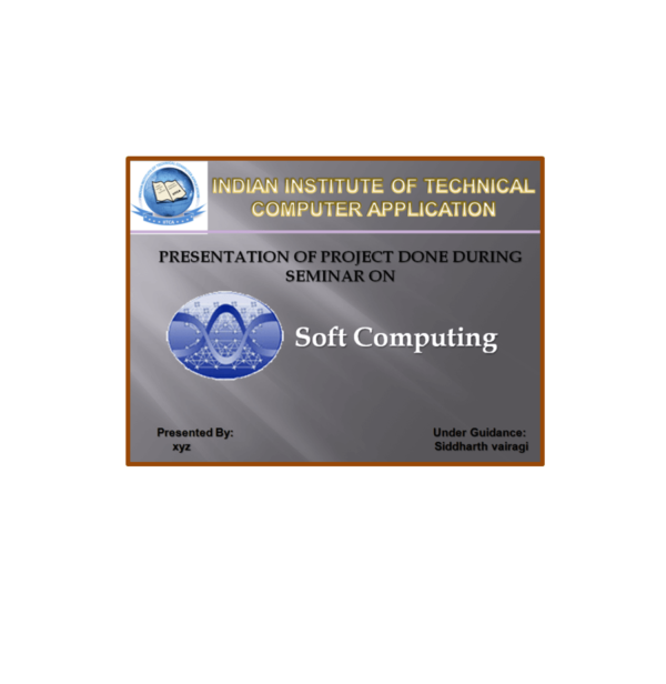 Soft Computing PPT