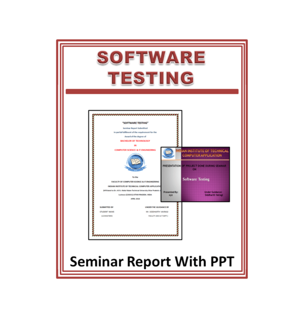 Software Testing Seminar Report With PPT