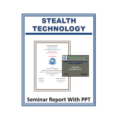 Stealth Technology Seminar Report with PPT