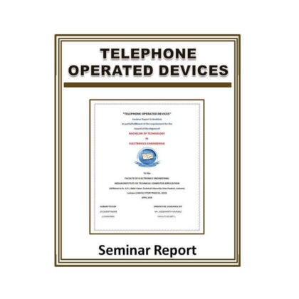 Telephone Operated Devices Seminar Report