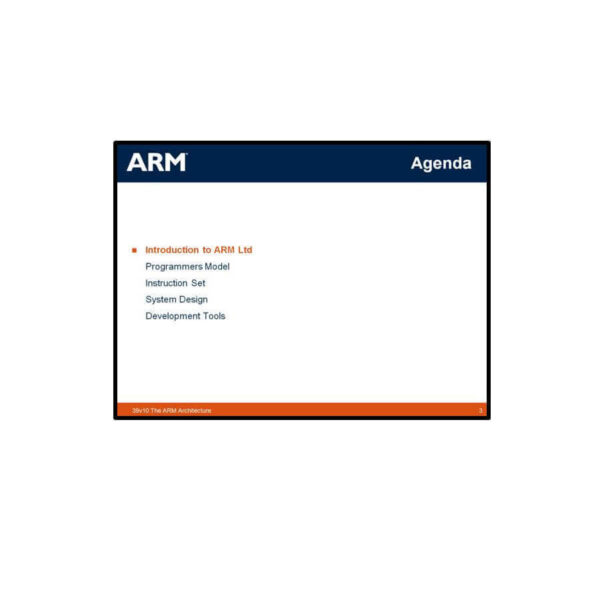 The ARM Architecture PPT Content