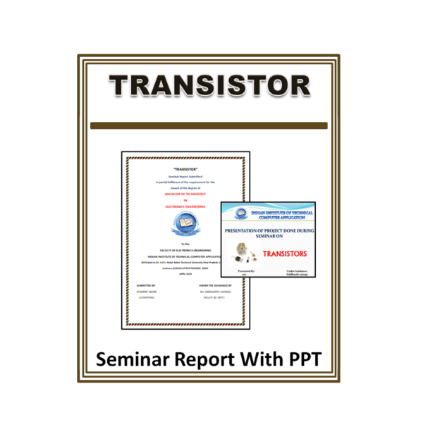 Transistor Seminar Report With PPT