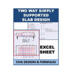 Two Way Simply Supported Slab Design Excel Sheet with Shortcut Key's (Based on IS Code)