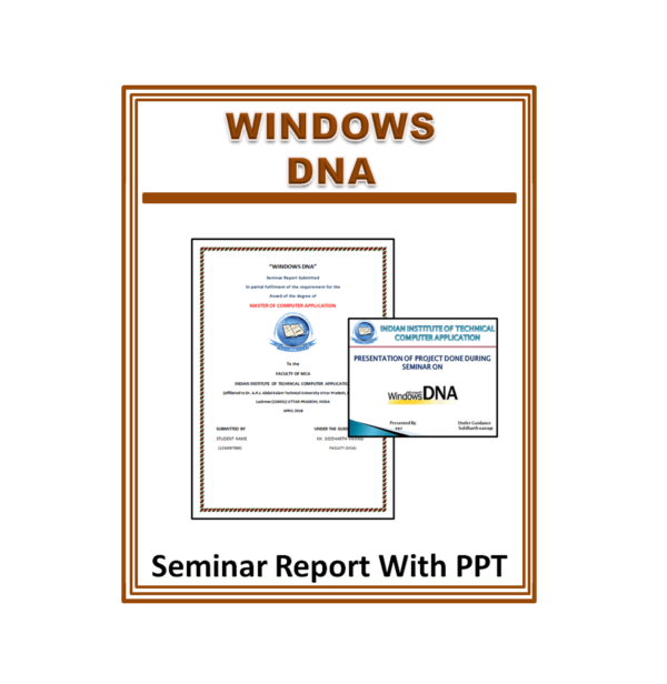 Windows DNA Seminar Report With PPT