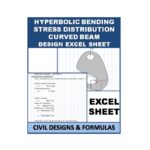 Hyperbolic Bending Stress Distribution Curved Beam Design Excel Sheet
