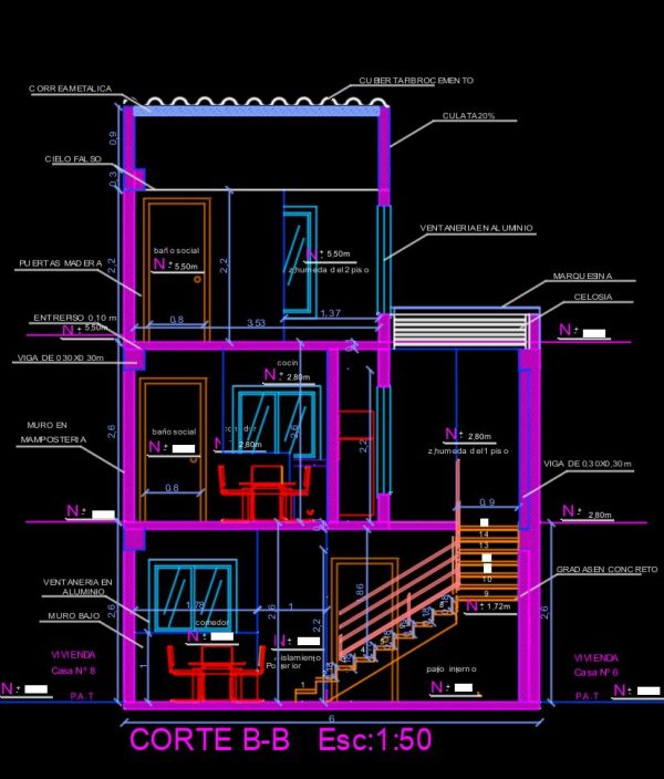 3 Floor Bifamiliar Housing 3