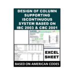 Design of Column Supporting Discontinuous System Based on IBC 2003 & CBC 2001