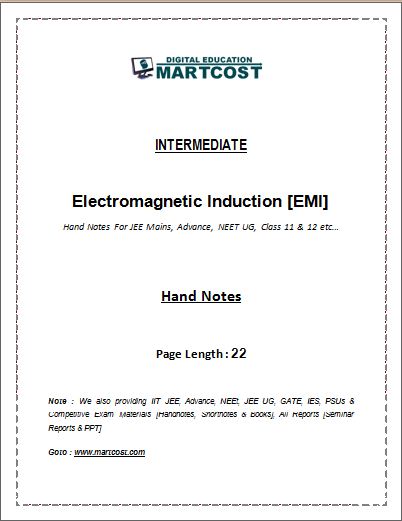 Electromagnetic Induction [E.M.I]