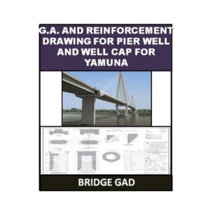G.A. and Reinforcement Drawing for Pier Well and Well Cap for Yamuna 1
