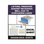 Lateral Pressure Against Retaining Wall Due To Surcharge Loads Design Excel Sheet